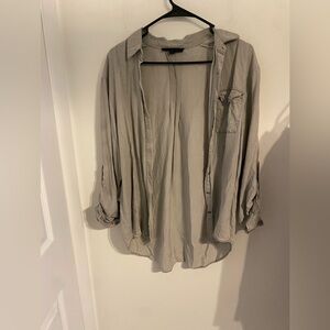 Jane&Delancey Gray Button Down